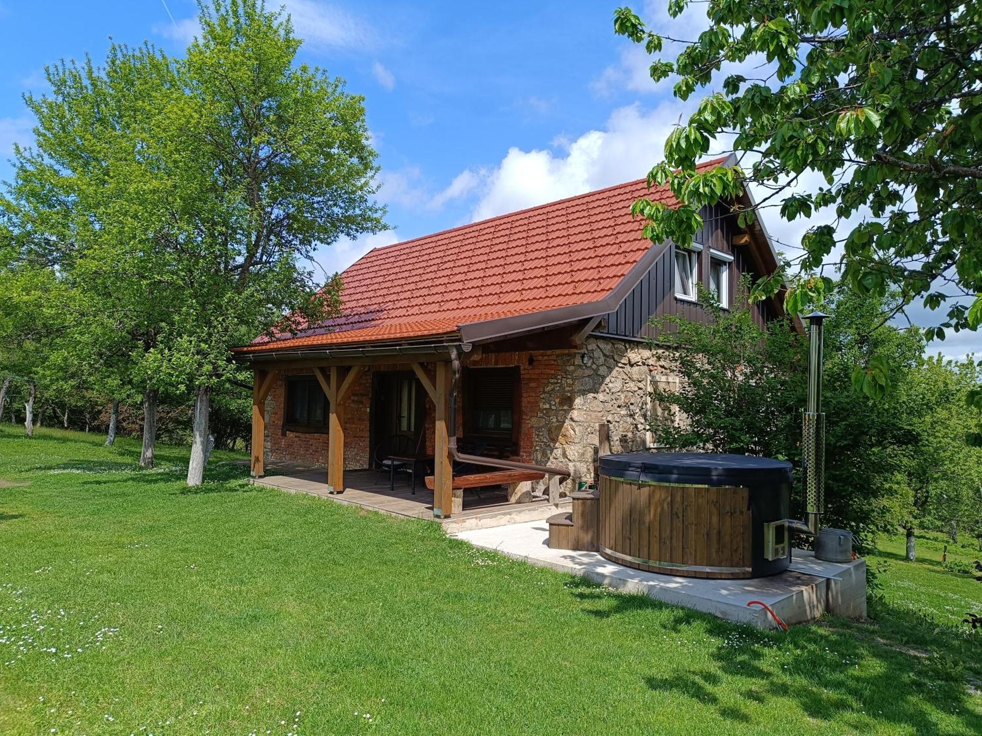 Holiday Home "Sleme" With Jacuzzi, Big Garden And Arbor With Fireplace Skrad Exterior photo